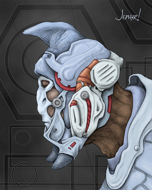 'I-Rodney &mdash; Battle Field Prayer' &mdash; Digital Painting - Copyright 2021 - Jephyr - All Rights Reserved